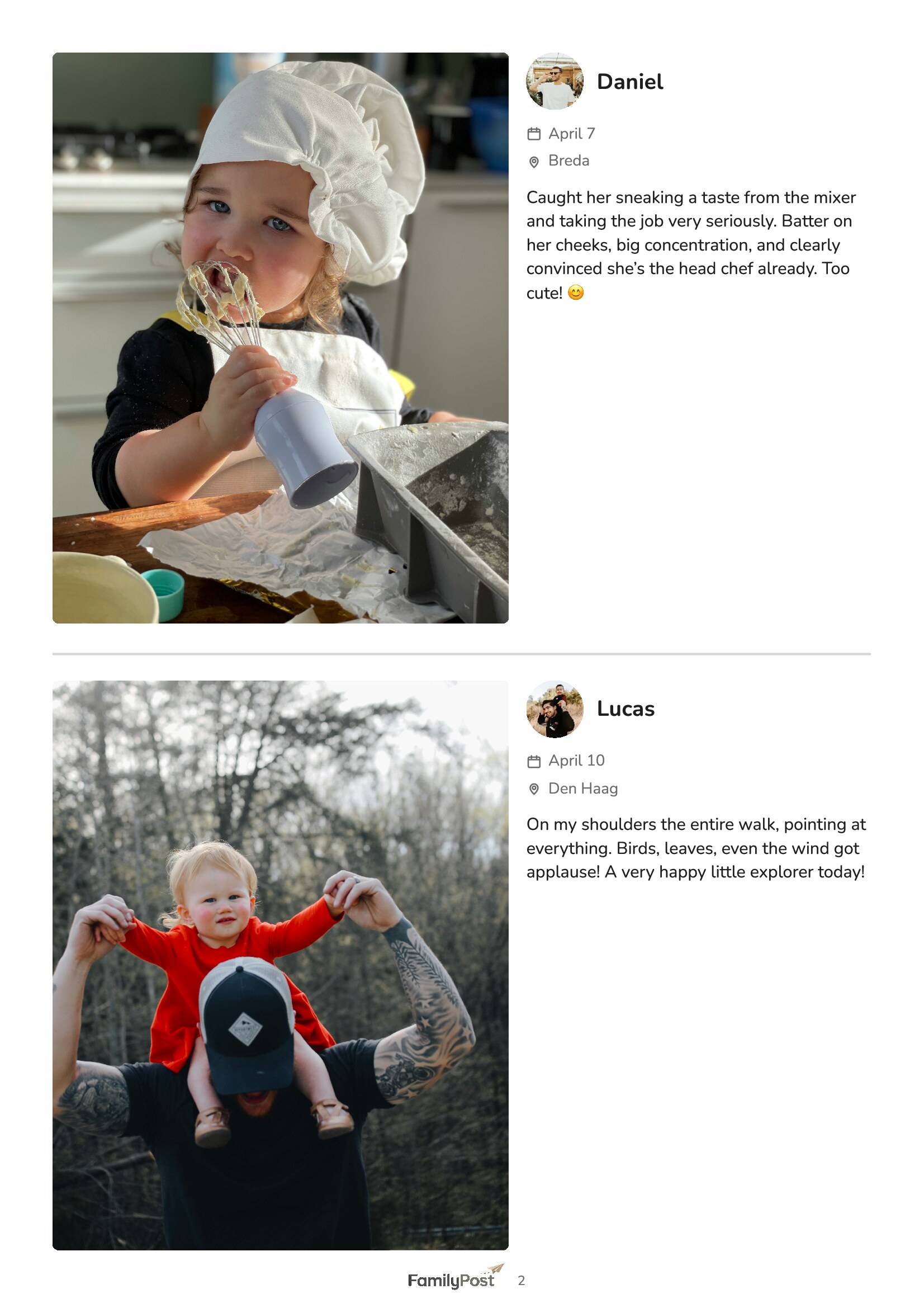 Family newspaper mockup